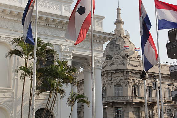 Regierungsviertel in der paraguayischen Hauptstadt Asunción